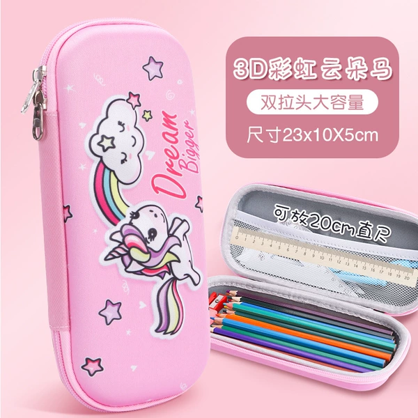 3D Rainbow Cloud Horse pink