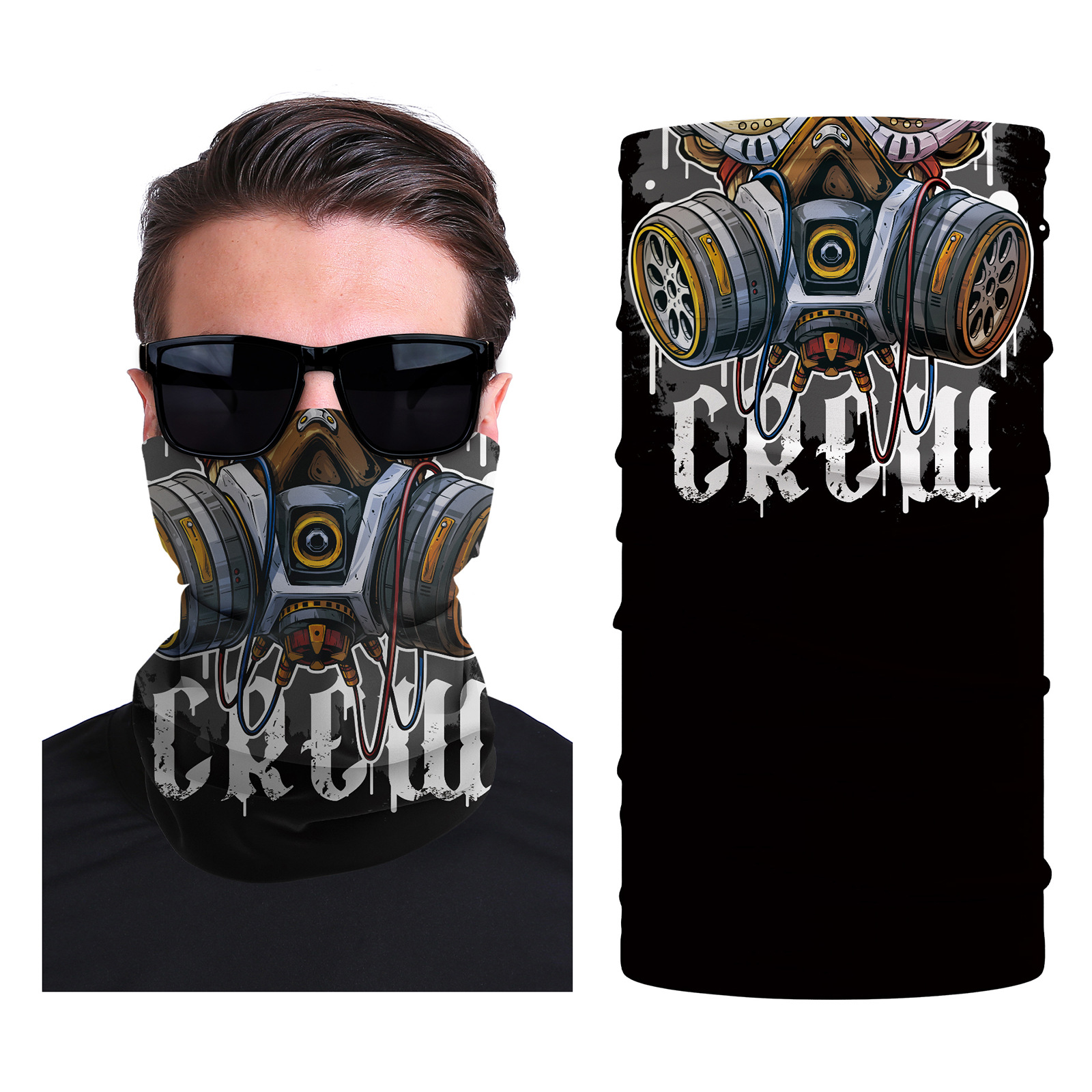 Xun hui transfronterizo media cara cráneo bufanda mágica sombrilla de viaje al aire libre máscara de equitación cuello de protección uv