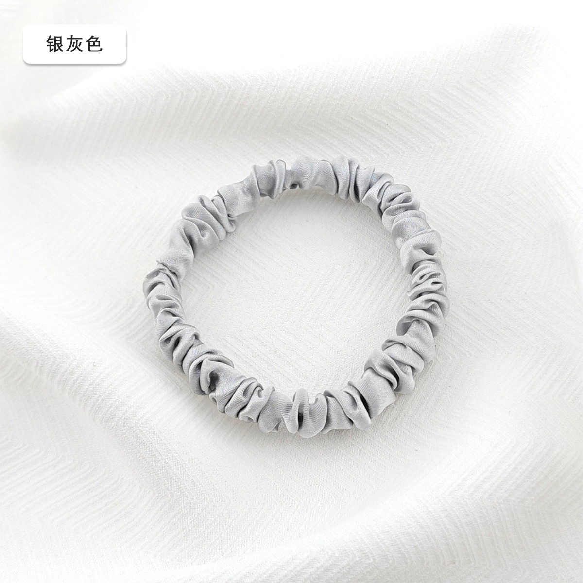 19 mm mm 1 cm anillo de cabello de seda 100% anillo de cabello de seda pequeño tocado de cabello de cuerda de seda de alta calidad anillo de cabello de intestino delgado