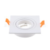 LED Spotlight bracket GU10 MR16 Spotlight Halogen lamp holder Open hole 70 square white parts