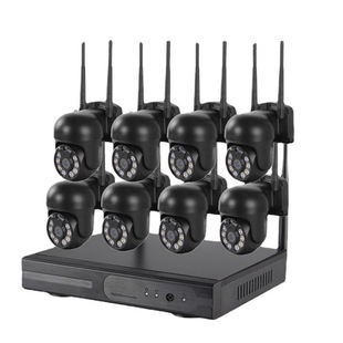3 million wireless WiFi dome monitor suit NVR monitor 4-way 8-way monitor Outdoor Dome camera