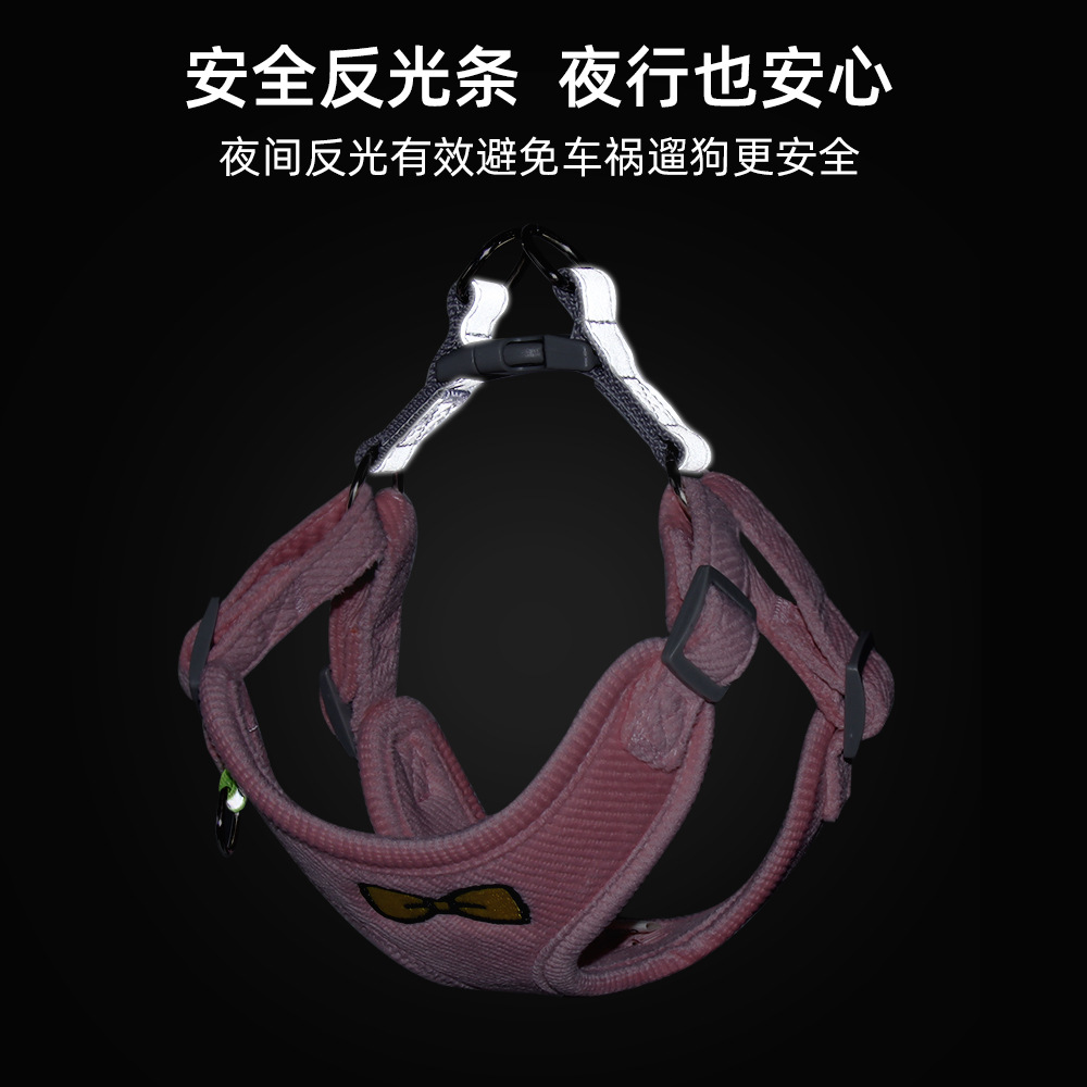 Nueva cuerda de tracción mascota perro pequeño perro Correa chaleco perro correa de pecho cuerda de perro suministros para mascotas al por mayor