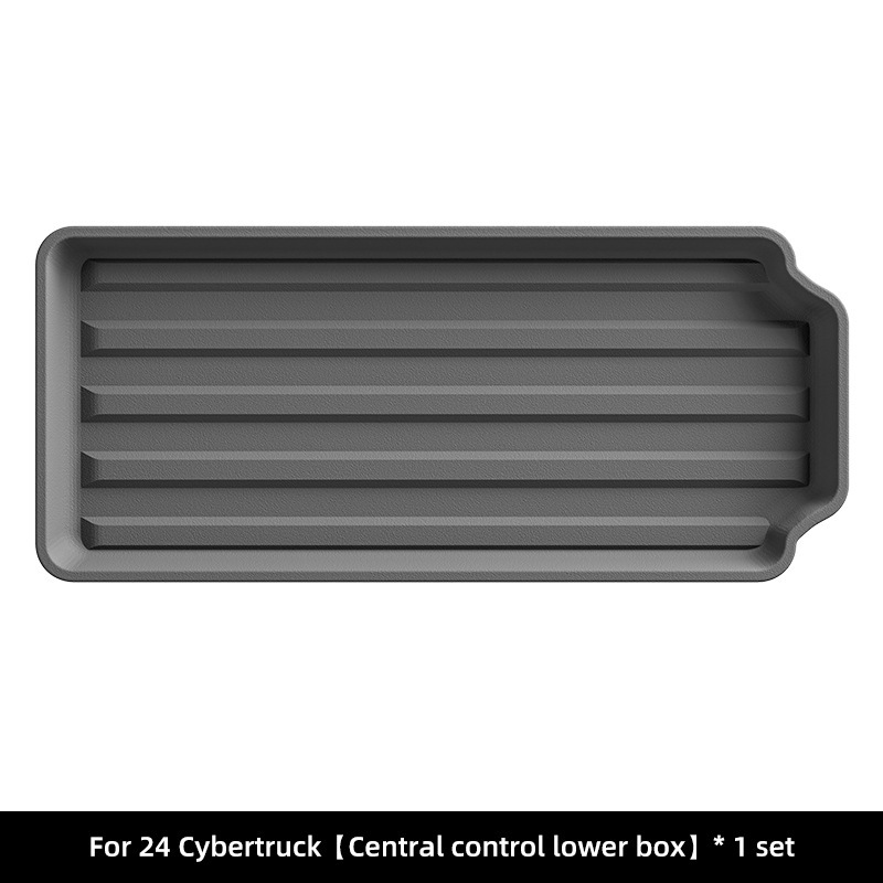 for Tesla | Tesla Modelə uyğun ayaqaltı - 2024-tesla-cybertruck-center-console-lower-box