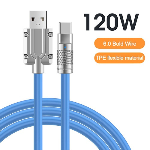 Liquid silicone TPE ultra fast charging C type fast USB cable micro USB cable data cable indicator wholesale