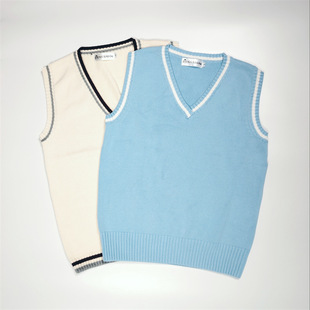 Cross-border foreign trade Japanese college style jk sweater sweater spring and autumn sweater vest wholesale
