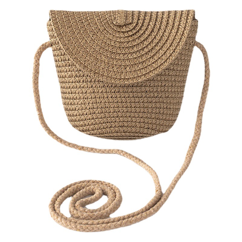 Bolso DE LOS NIÑOS verano crossbody bolsa niña pequeña bolsa de hombro niño Flip monedero DIY tablero ligero hecho a mano BOLSA DE PAJA