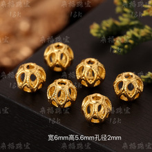 ���������S��18k���ؽ𾫹�6mm�U�ո���ˮ���龎�K�鴮DIY�����