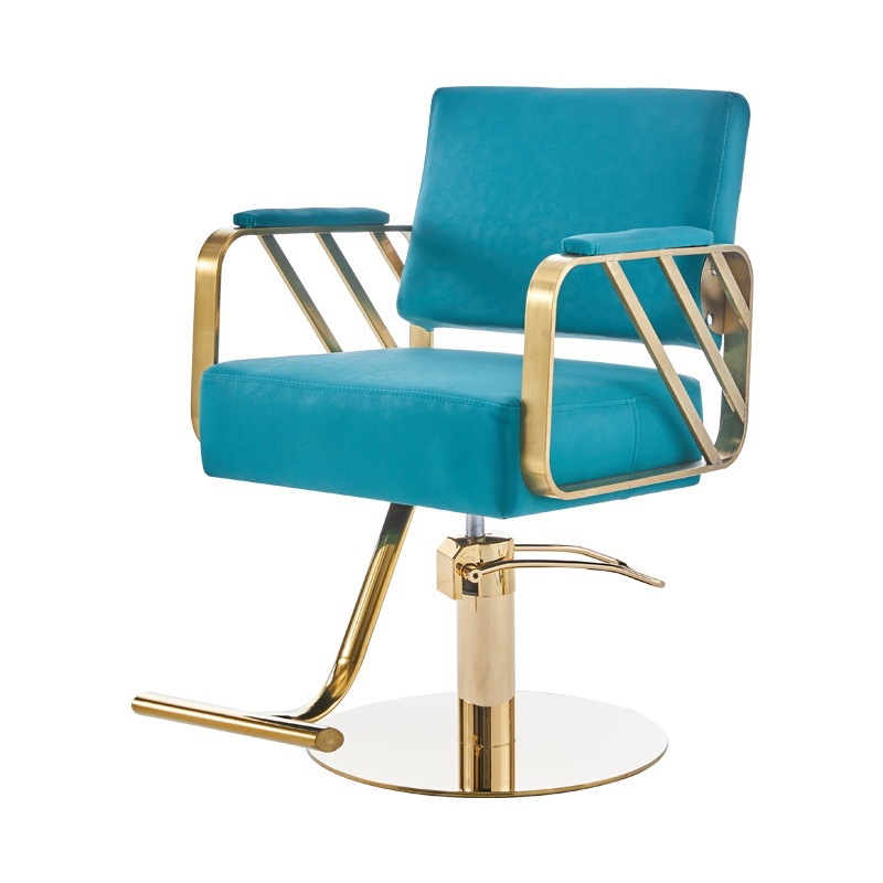 Fábrica directa barbería silla salón de peluquería silla de corte de pelo elevador red silla de acero inoxidable corte de pelo