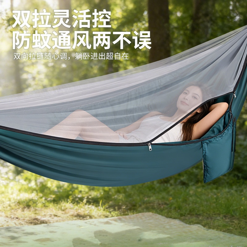 Hamacas al aire libre anti - vuelco columpios dormitorios de sillas colgantes plegables interiores y exteriores sillas colgantes para adultos camping columpios hamacas image 3