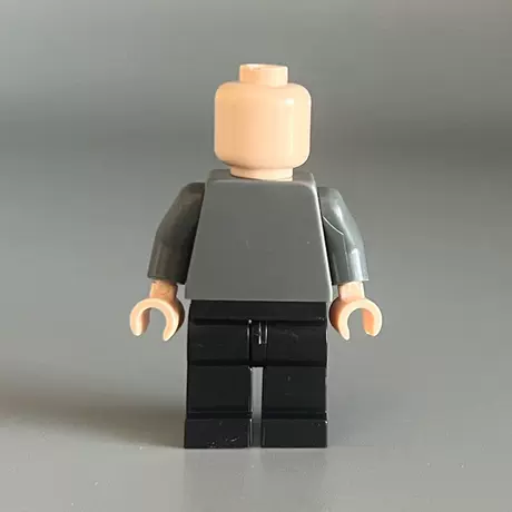 Body minifigure-dark gray upper and lower black