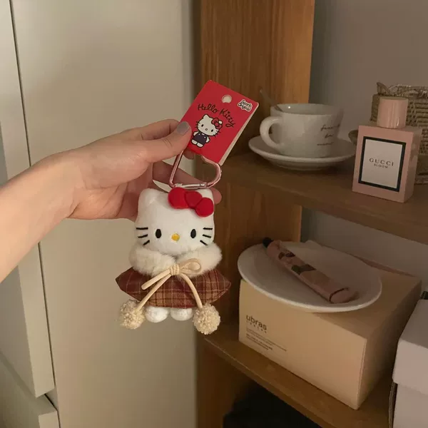 [Brown plaid cloak丨with doll + tag]