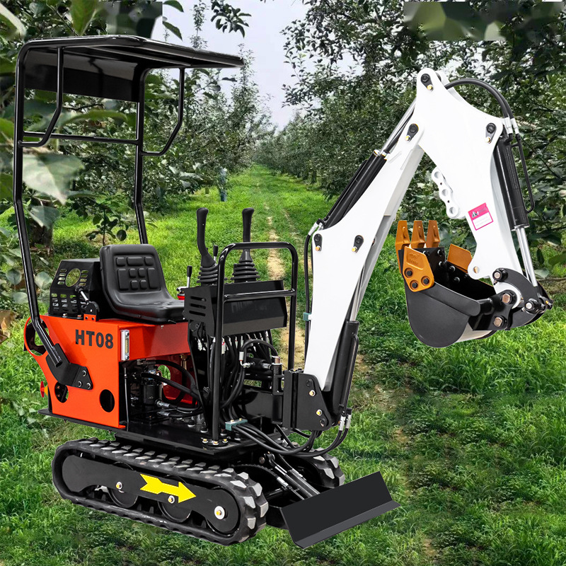 跨境供应山林开荒履带小型挖掘机 农用绿化挖土机 回填挖沟小钩机