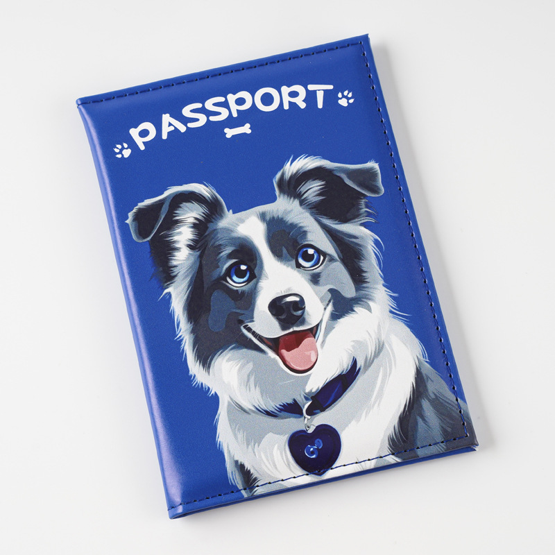 22g Weight Synthetic Leather Lining Material Open Closure Type / Strap Type passport holder Bags Type Travel Occasion Pu Leather Material Waterproof Function Dog, Cat Pattern All Seasons Season Unisex Gender Cute Style Square Shape Unisex Cute Dog Cat Pu Leather Waterproof Passport Holders 9