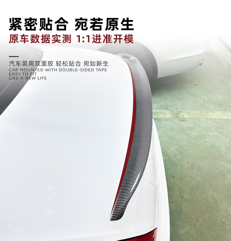 Suitable for Mercedes-Benz Slk R171 2005-2010 Car Rear Wing Spoiler Sticker Exterior Decoration Cross-Border Modification Accessories