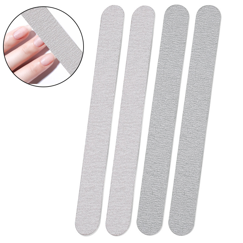 Manicure Polishing Strip Double-Sided Wood Chip Rubbing Tool Gray Sand File Polishing Strip Thin Nail Rubbing Strip Wholesale