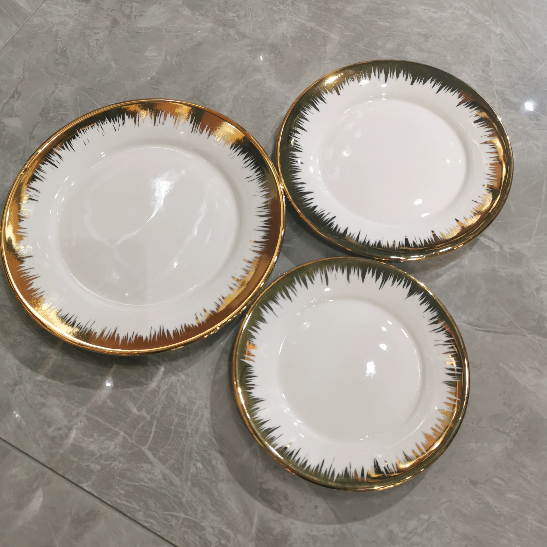 Керамический набор посуды Креативный простой подметание Пномпень Керамический набор посуды Бытовая тарелка