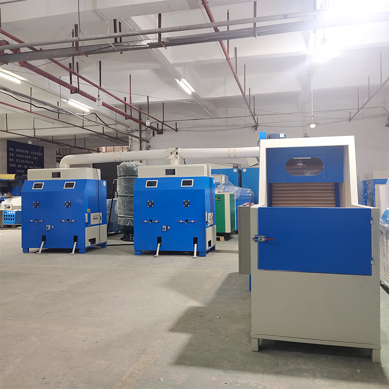 Fábrica muñeca de juguete automático de doble puerto máquina de llenado de algodón rápido relleno de algodón de juguete de felpa Línea de montaje integrada