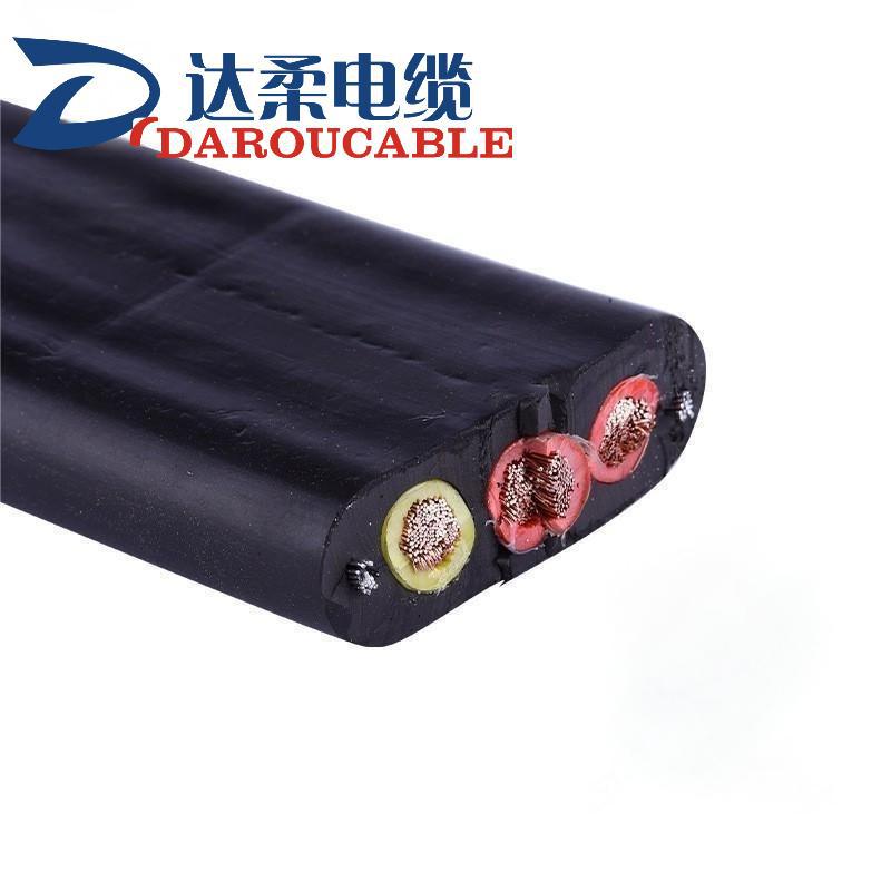 达柔电缆供应双钢丝扁平电缆电梯专用视频线电梯随行组合电缆