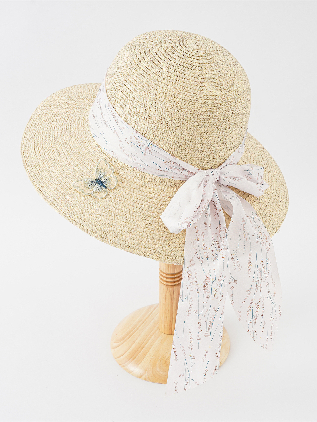 Sombrero de Sol de verano fresco de las mujeres sombrero de paja de la cinta grande sombrero de playa de vacaciones de viaje sombrero de sol al aire libre
