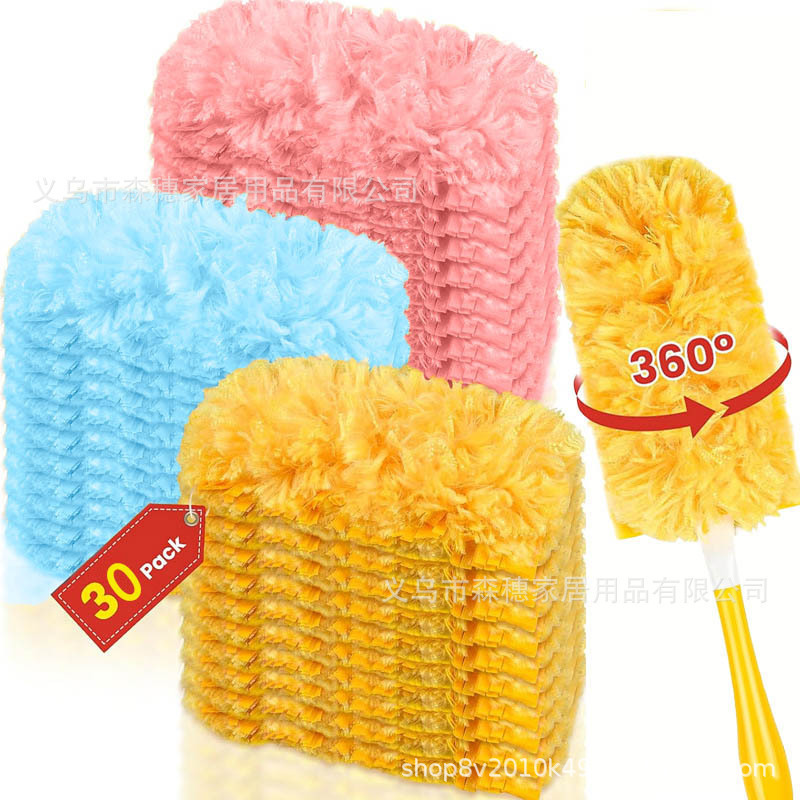 Dust Removal Cleaning Duster Replacement Head and Handle, Double-Sided 360-Degree, Suitable for Swiffer Disposable Dust Removal Cleaning Duster Replacement Head and Handle, Double-Sided 360-Degree, Suitable for Swiffer Disposable