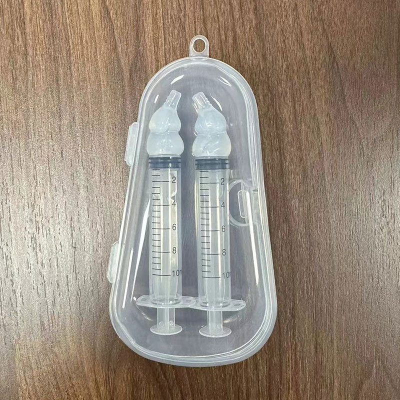 Nuevo tubo de aguja bebé irrigador nasal niños infantil silicona aspirador nasal bebé irrigador nasal