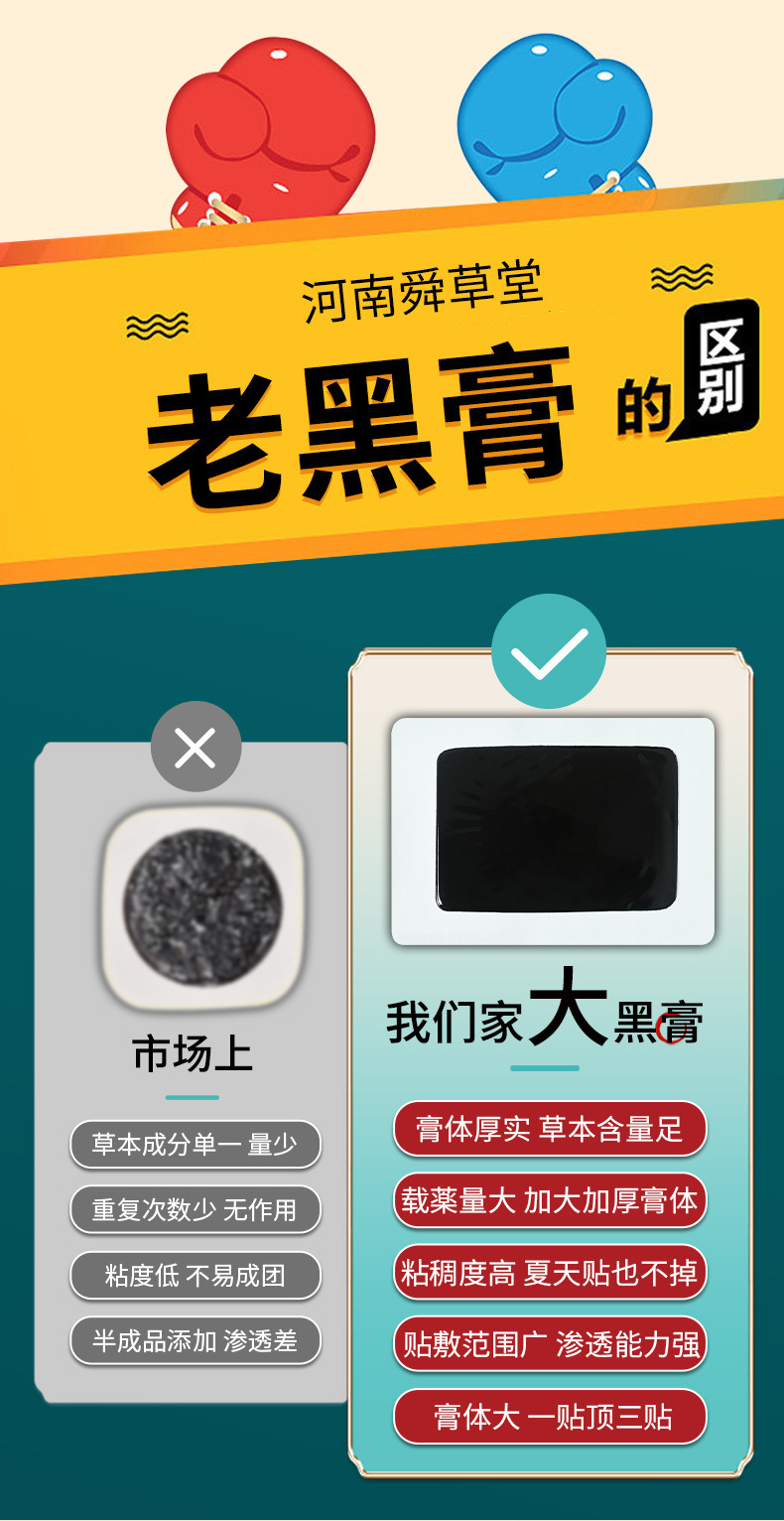 Traditional Handmade Black Herbal Plaster Patch for Lower Back 15x21cm Self Heating Topical Application quality and texture