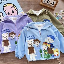 儿童外套2025日系原田冲锋衣连帽外套男女宝宝两穿外贸童装批发