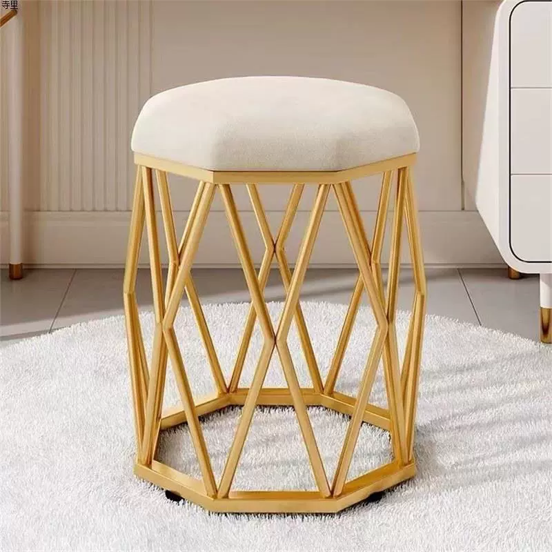 Трюмо, круглый табурет для девочек, спальня, простой домашний табурет для макияжа, кремовый стиль, элитный интернет-стол для макияжа знаменитостей, новый стиль