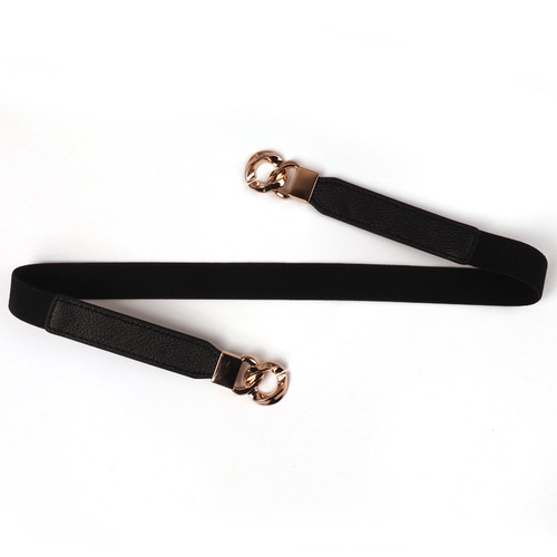 Thin waist belt for women, fashionable, simple and versatile, with dress accessories, skirt belt, summer elastic elastic waistband