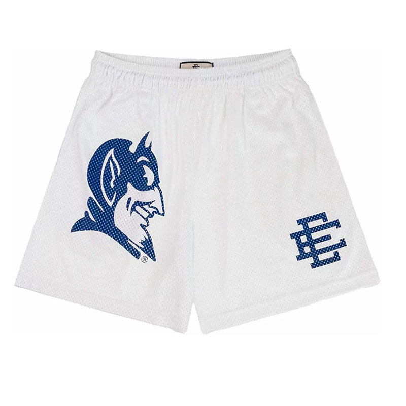 2025 New Summer Eric Emmanuel Ee Basic Mesh Short Classic Printed Sports Shorts Men's Gym