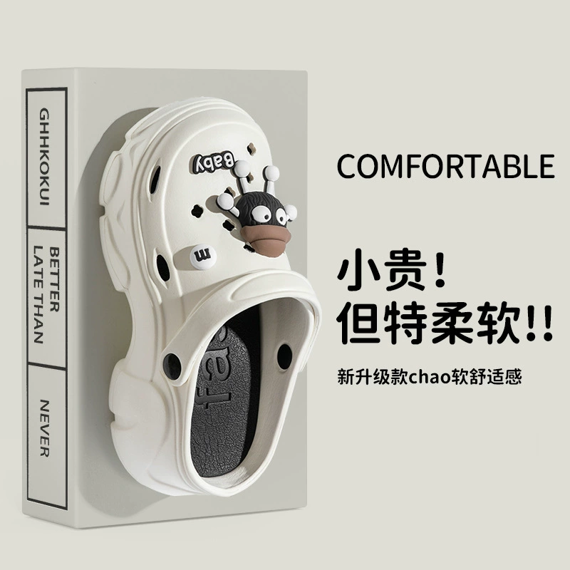 Женские летние 2025 новые милые платформенные туфли на толстой подошве с антискользящей закрытой конструкцией.