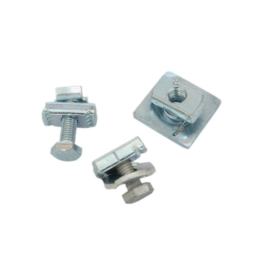 Manufacturer supplies pipe bundle buckle pad M8 M10 hole C-shaped steel connector channel steel fastener lifting screw for use