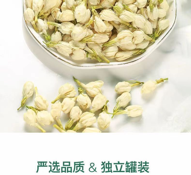 Jasmine Flower Tea Mo Li Hua Dried Flowers Bottle 30g Natural Sun Dried Herbal Tea overview