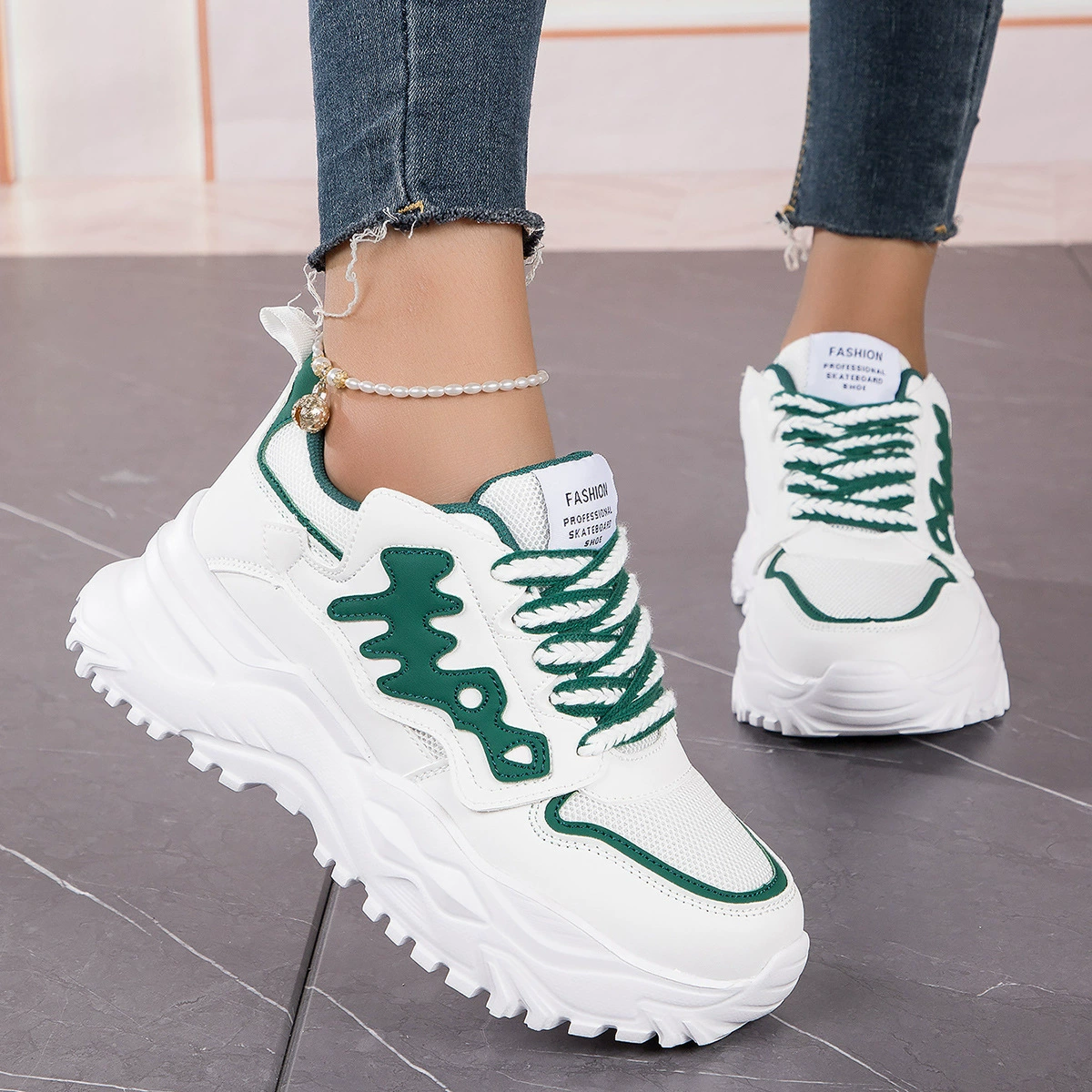 Трансграничная Женская модная обувь для папы Fishbone, Повседневная Удобная дышащая сетчатая парная обувь, мужские и женские кроссовки