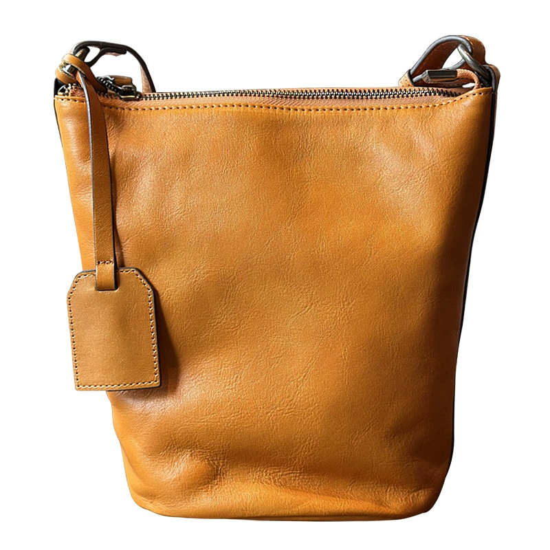Japanese shoulder bag, leather one-shoulder bag, underarm bag, genuine leather, cowhide