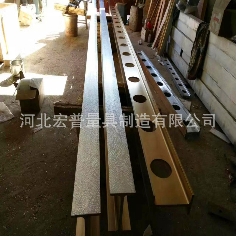 现货批发镁铝合金平尺轻型 检验测量平尺工字型方桶型平尺刀口尺