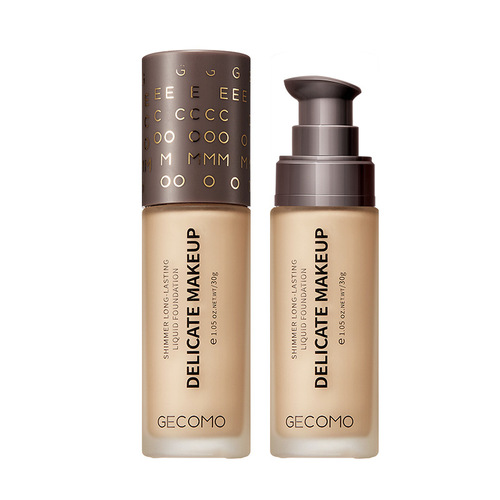 Gemeng shimmer liquid foundation moisturizing long-lasting concealer hydrating women with dry skin bb cream makeup cosmetic foundation