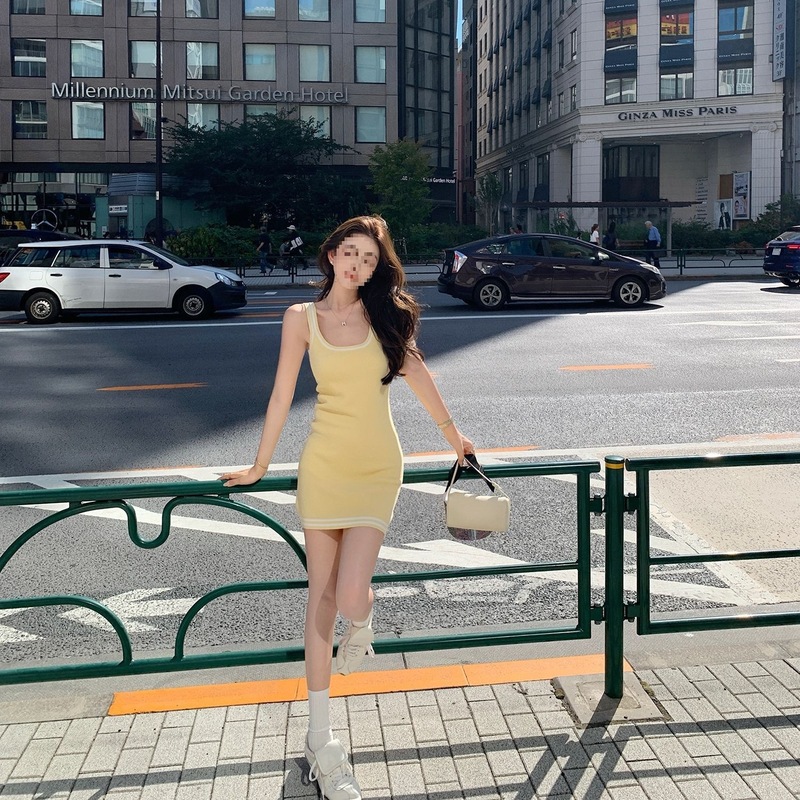 2025年针织套装新款秋季开衫上衣外套无袖显瘦连衣裙时尚两件套女|undefined