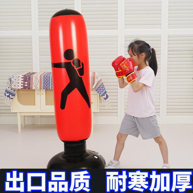 Cross-Border Inflatable Boxing Column Kidsren's Tumbler Column Taekwondo Sports Training Column Pvc Adult Special Decompression Column
