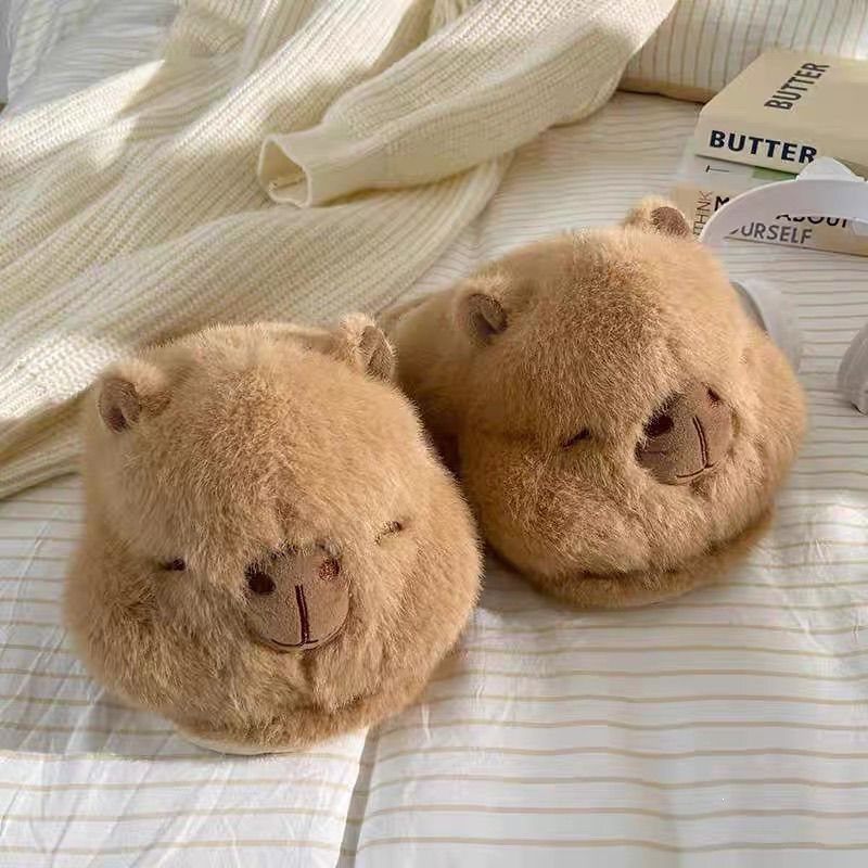 Cute Cartoon Home Cotton Slippers with Increased Height, Non-Slip, New Style, Warm, Student-Friendly, Alpaca Winter Outdoor Plush Slippers Cute Cartoon Home Cotton Slippers with Increased Height, Non-Slip, New Style, Warm, Student-Friendly, Alpaca Winter Outdoor Plush Slippers