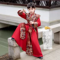 Hanfu Boys 2025 Новые летние костюмы для мальчиков в традиционном китайском стиле для мальчиков в национальном стиле, высококачественные костюмы для выступлений оптом.