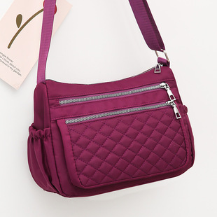 Nylon phone bag, one-shoulder bag, capacious backpack, for middle age