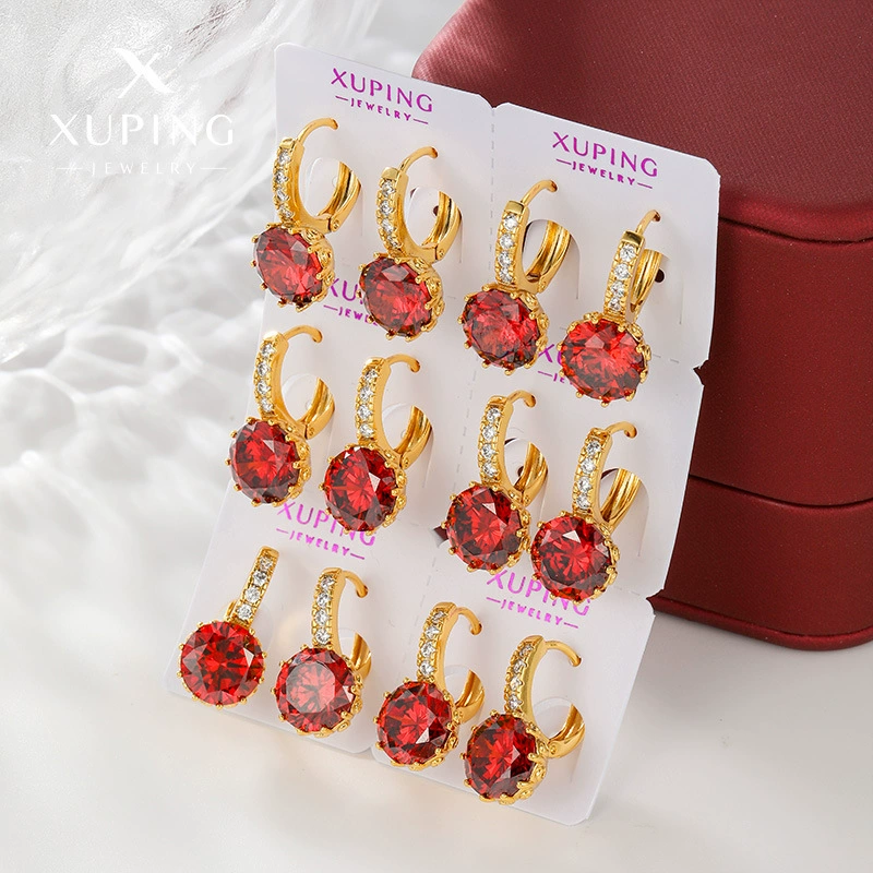 Copper metal golden stone inlay, zirconium, earrings, 24 carat white gold, European style, light luxury style, high-quality style, wholesale