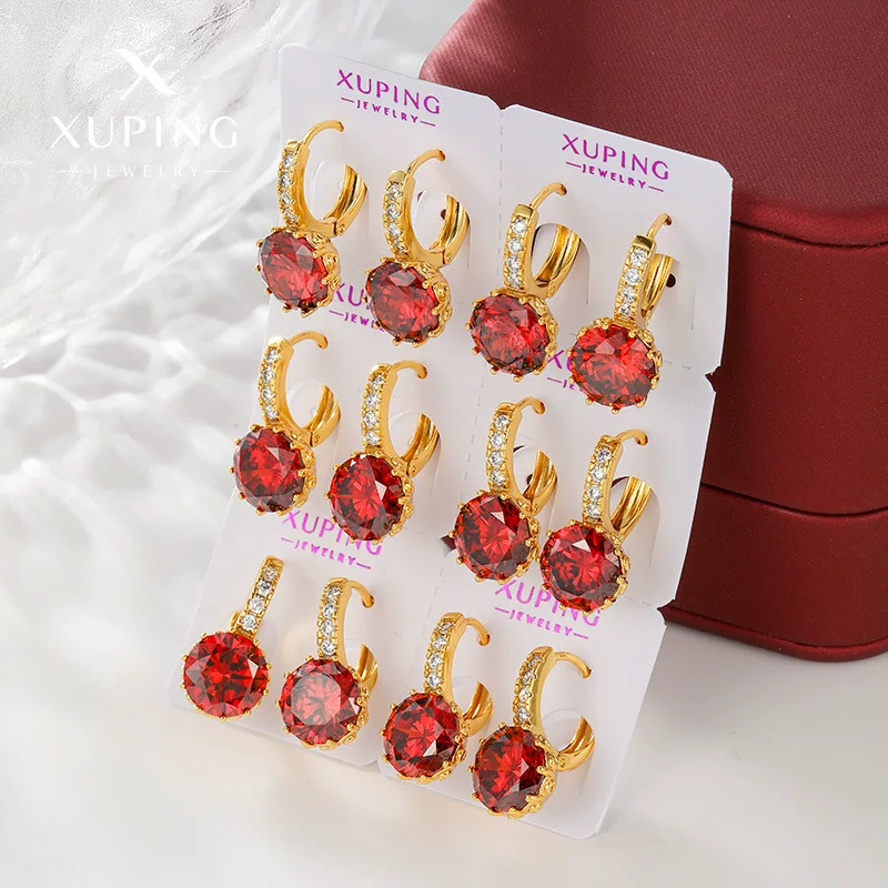 Copper metal golden stone inlay, zirconium, earrings, 24 carat white gold, European style, light luxury style, high-quality style, wholesale