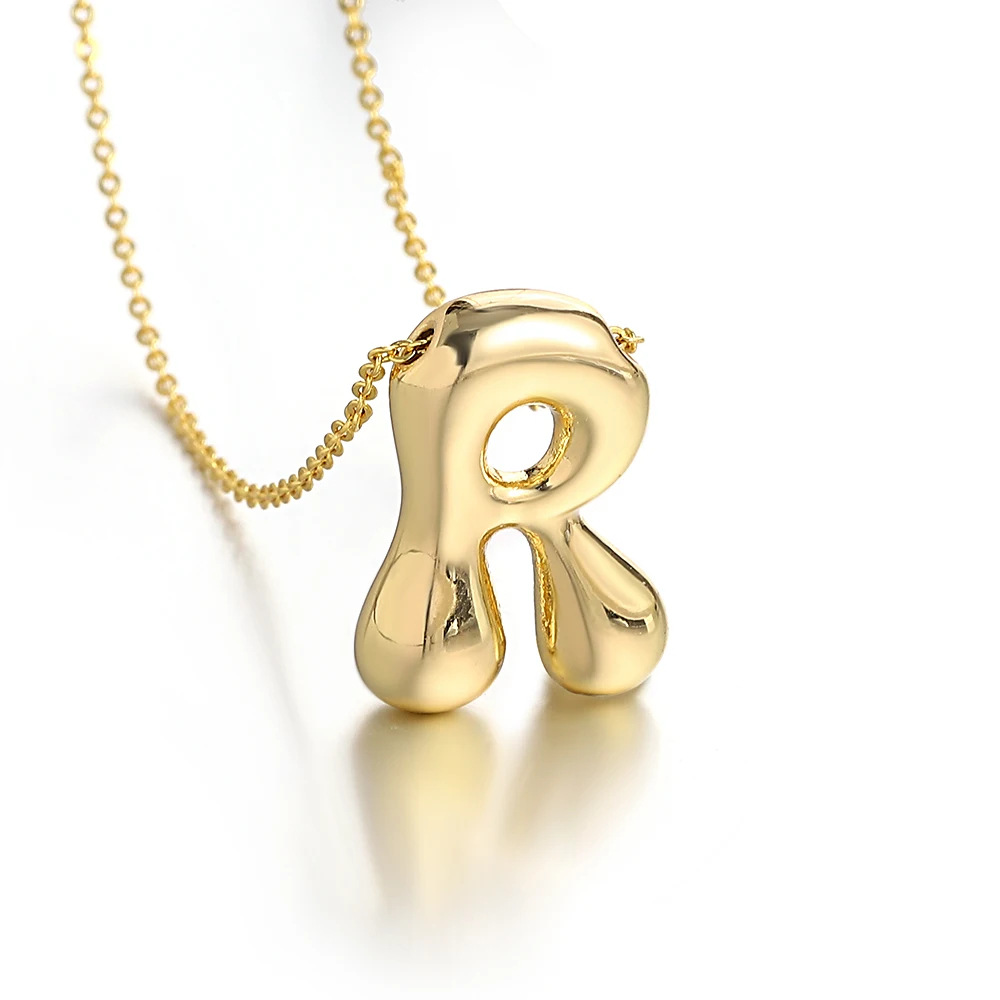 13g Weight Lobster Trigger Clasp Closure Clasp Closure Type Copper Pendant Material Pendant Necklace Classification Copper Chain Material cable chain Chain Type 1 Piece Quantity Casual, Daily Occasion Copper Material Letter Pattern All Seasons Season Unisex Gender Plating Design Elegant, Simple Style Style Wholesale Jewelry Elegant Simple Style Letter Copper Plating Cable Chain Pendant Necklace 14