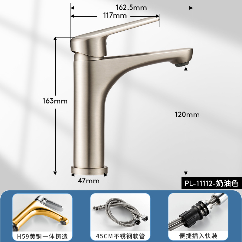 Grifo de lavabo artesanal de cobre antiguo, doble uso para agua fría y caliente, lavabo de baño doméstico, lavabo de encimera, grifo totalmente de cobre.