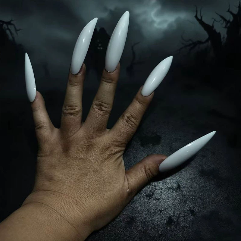 Хэллоуин, 10 шт., ногти Садако, вампир, ведьма, ногти, дом с привидениями, реквизит для фильмов, аксессуары для маскарада зомби