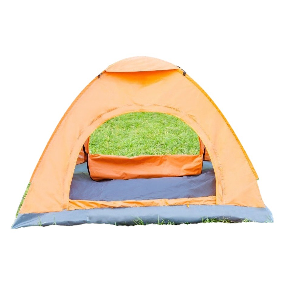 Tienda de campaña al aire libre camping automático engrosada 3-4 personas sola playa tienda de campaña a prueba de viento protección solar anti-mosquito
