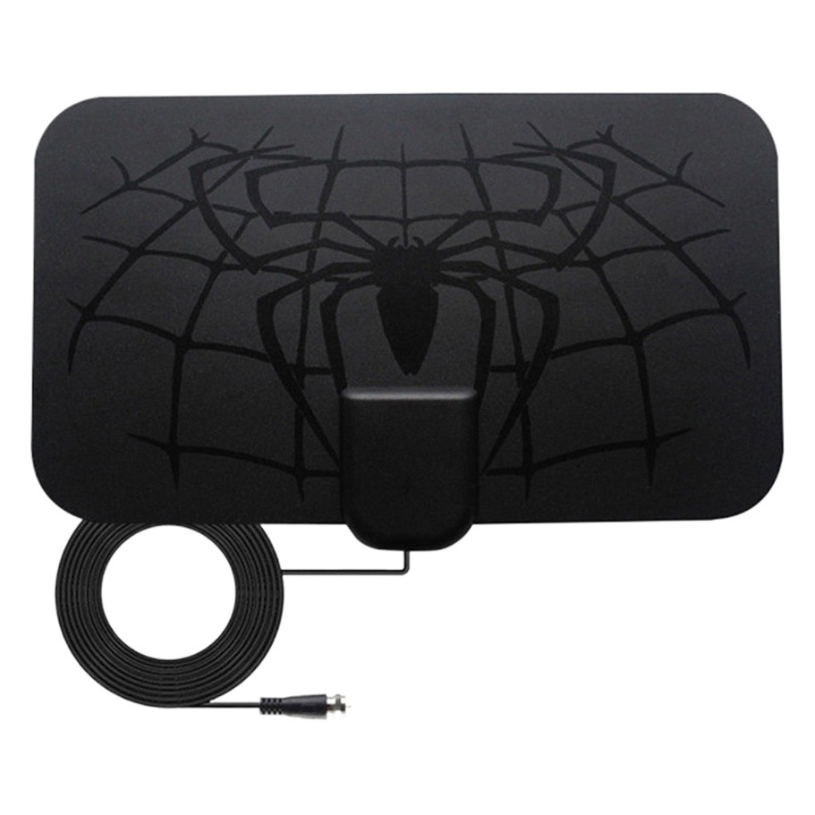 3600 millas SMT araña patrón interior HD TV antena desmontable amplificador OPP bolsa de embalaje