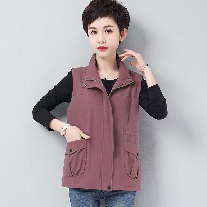 Casual Short Sleeveless Vest for Women, 2026 Spring New Style, Slim Fit, Age-Reducing Jacket, Thin Top Casual Short Sleeveless Vest for Women, 2026 Spring New Style, Slim Fit, Age-Reducing Jacket, Thin Top